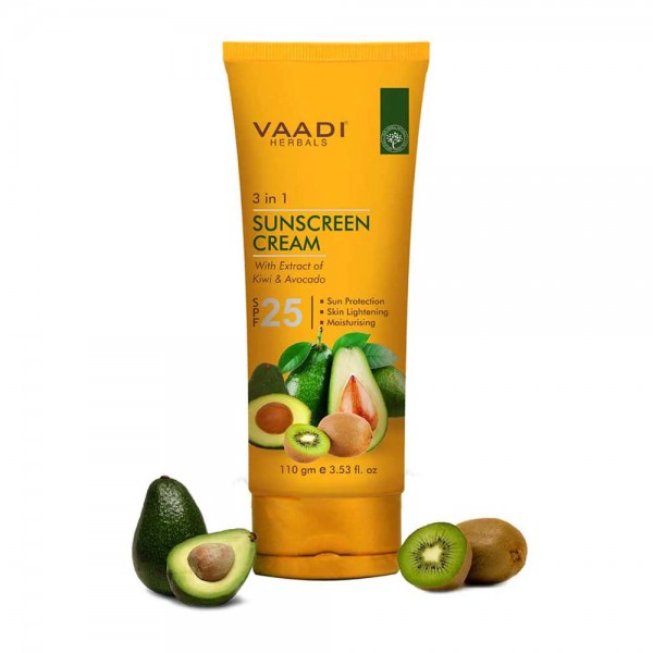 Sunscreen Cream Spf 25 with Extract of Kiwi Avacado